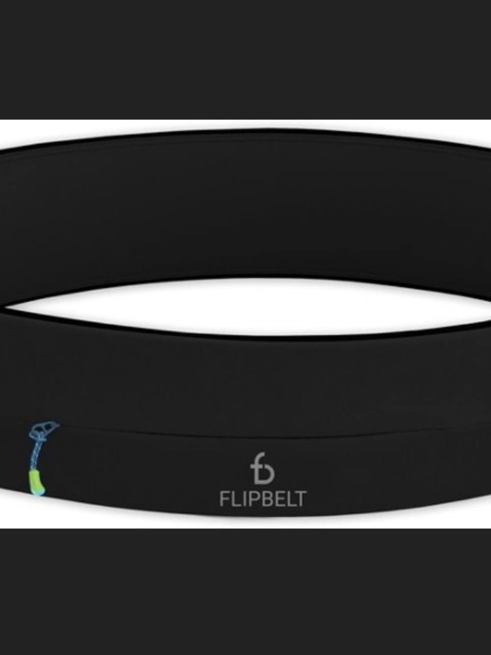 FlipBelt Classic Zipper Black Running Waist Belt for Women